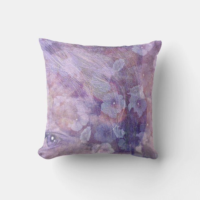 Forgotten Flowers Throw Pillow (Front)