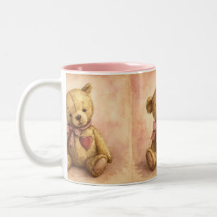 Forgotten Friend, Vintage, by Natasha Us Two-Tone Coffee Mug