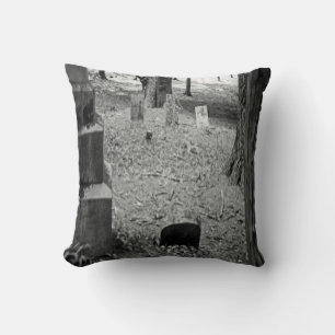 Forgotten Grave Throw Pillow
