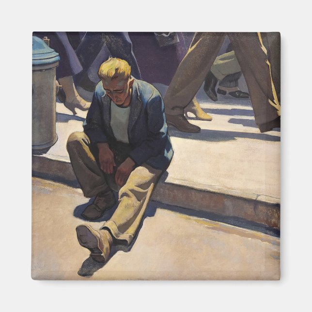 Forgotten Man by Maynard Dixon Magnet (Front)