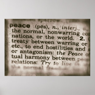 Forgotten Meanings - Peace Poster