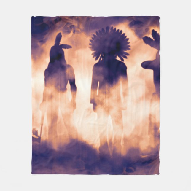 Forgotten Native American Warriors Emerging from t Fleece Blanket (Front)