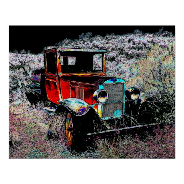 Forgotten - Old Vintage Truck Poster (Front)