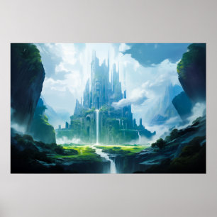 Forgotten Palace of God - Fantasy Art Poster