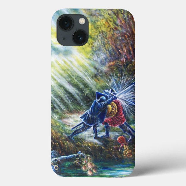 FORGOTTEN ROSE Fighting Knights,Money and Devil Case-Mate iPhone Case (Back)
