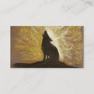 forgotton song of a wolf business card