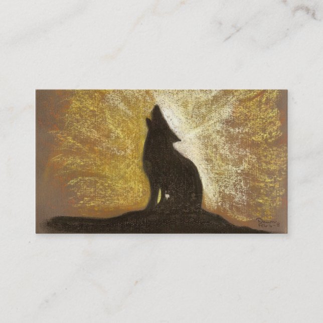 forgotton song of a wolf business card (Front)