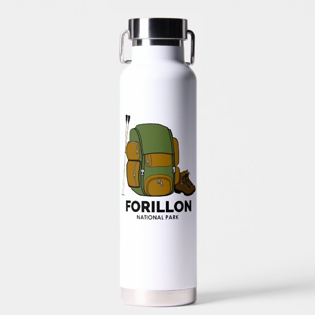 Forillon National Park Backpack Water Bottle (Front)
