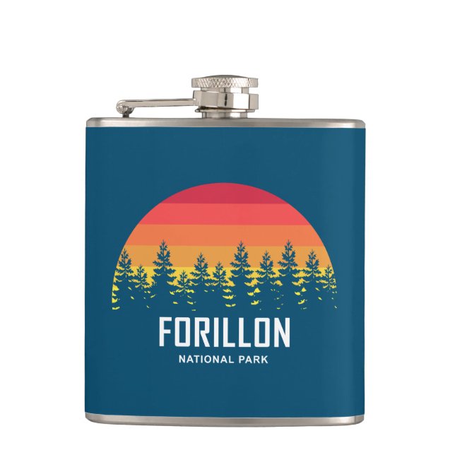 Forillon National Park Hip Flask (Front)