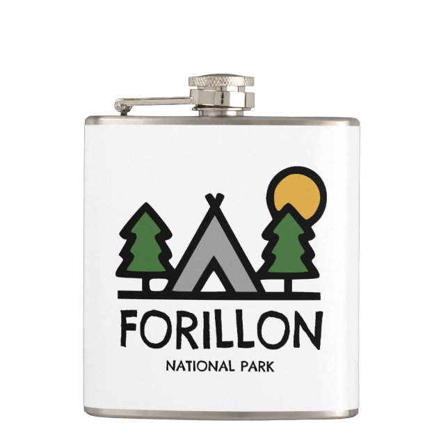Forillon National Park Hip Flask (Front)