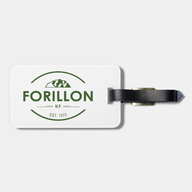 Forillon National Park Luggage Tag (Back Horizontal)