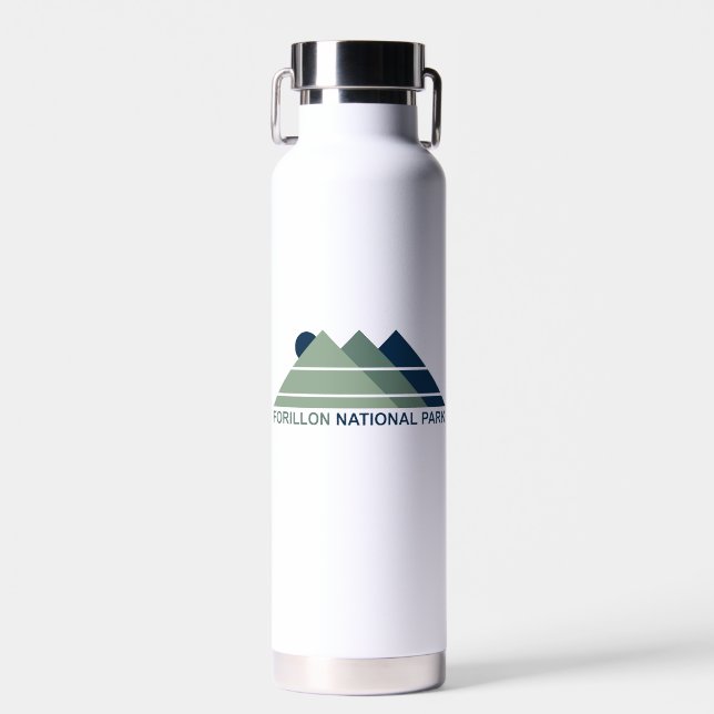 Forillon National Park Mountain Sun Water Bottle (Front)
