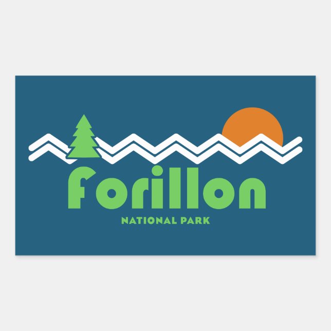 Forillon National Park Retro Sticker (Front)