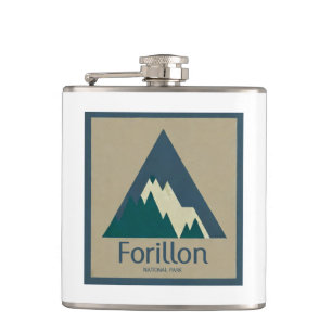 Forillon National Park Rustic Hip Flask