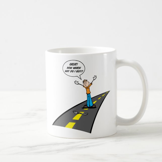Fork In The Road Coffee Mug (Right)