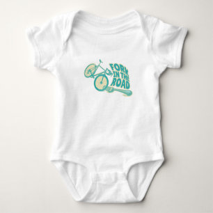 Fork in the road Funny bicycle Baby Bodysuit