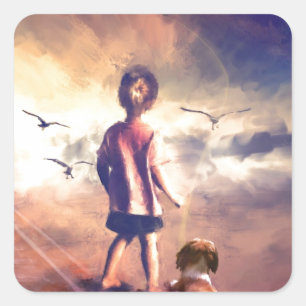 fork in the road_Painting.jpg Square Sticker