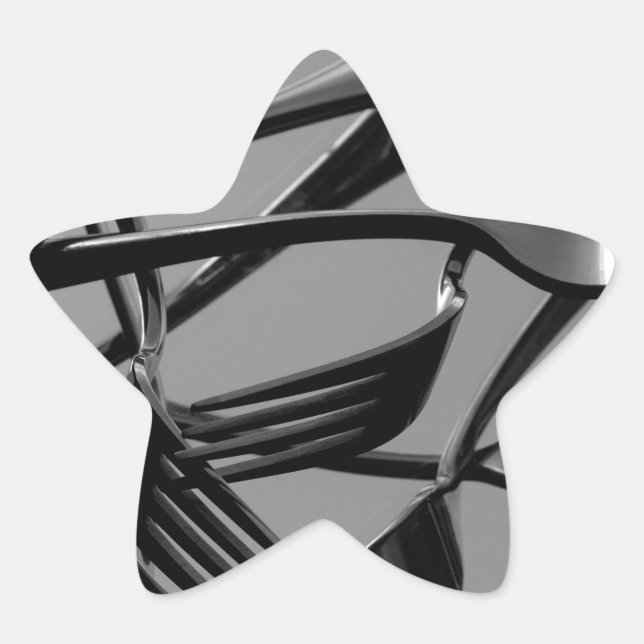 Fork Levitation Star Sticker (Front)