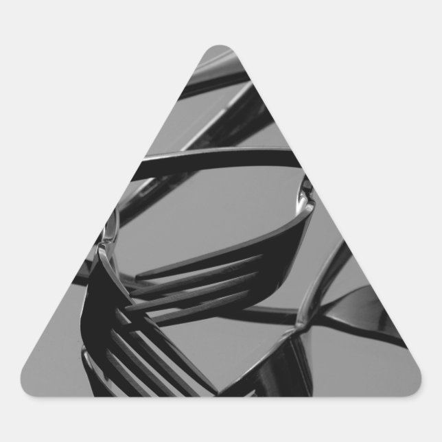 Fork Levitation Triangle Sticker (Front)