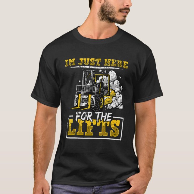 Fork lift warehouse operator forklift certified 4 T-Shirt (Front)