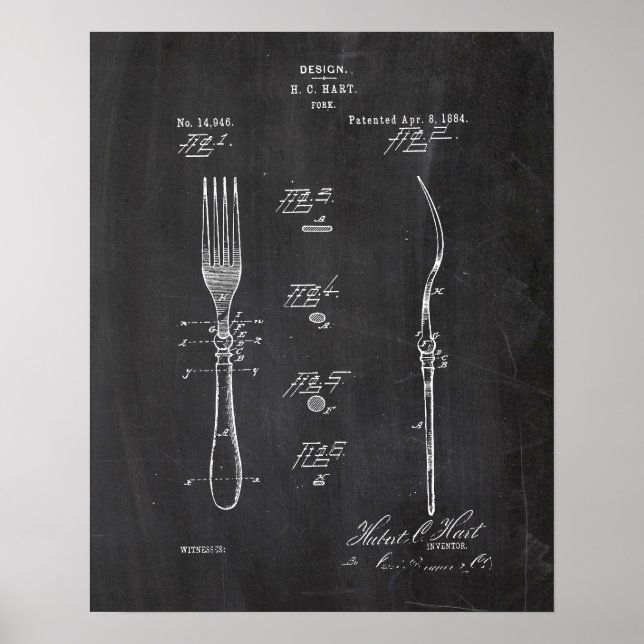 Fork Patent Poster (Front)