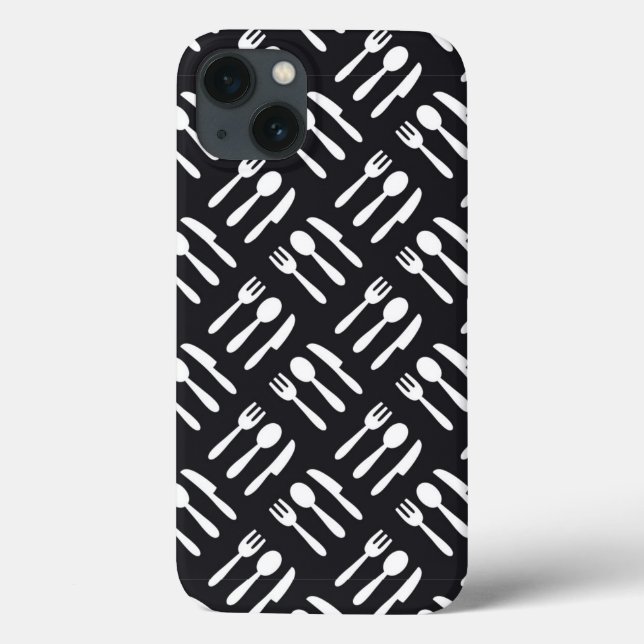 Fork spoon knife pattern Case-Mate iPhone case (Back)