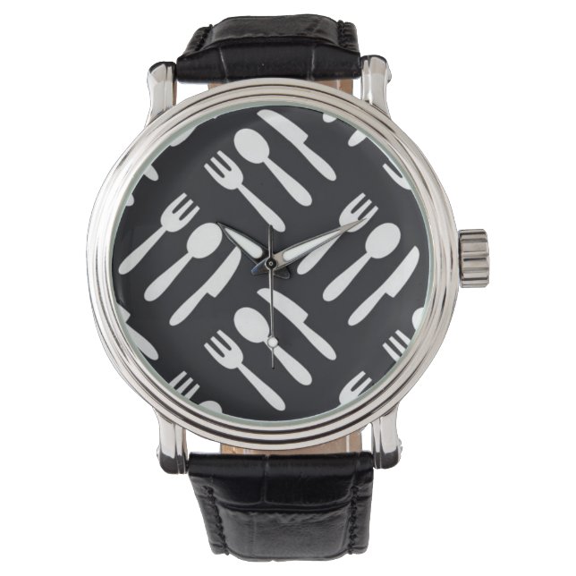 Fork spoon knife pattern watch (Front)