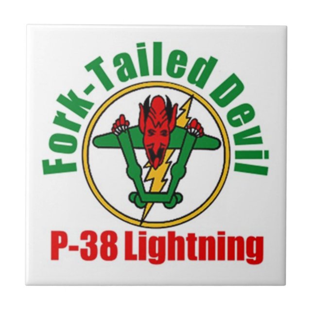 Fork-Tailed Devil P-38 Tile (Front)