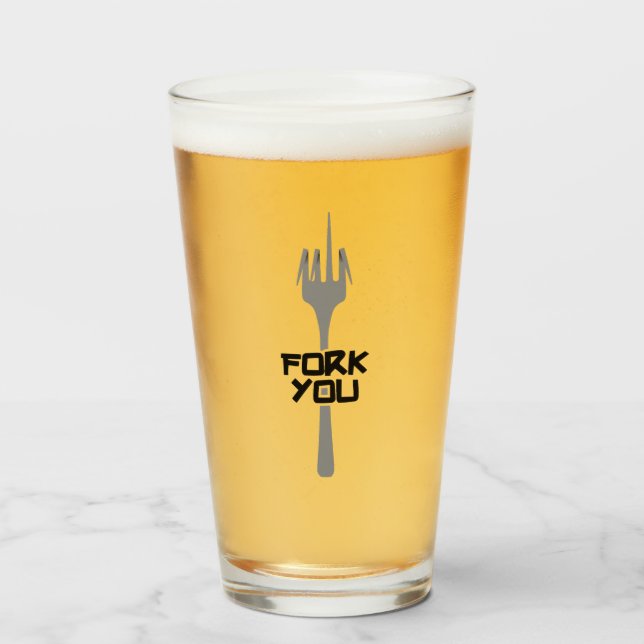 Fork you glass (Front Filled)