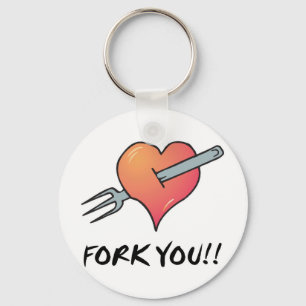 fork you keychain