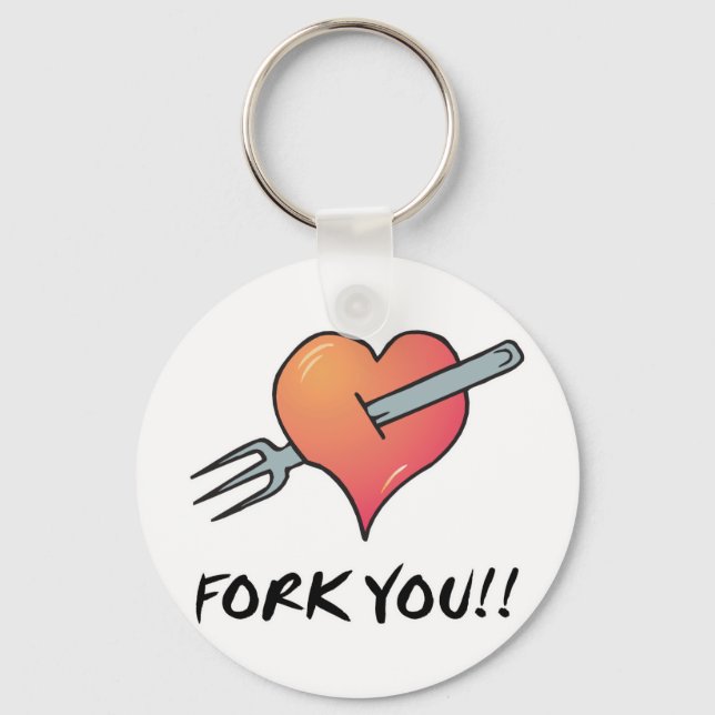 fork you keychain (Front)