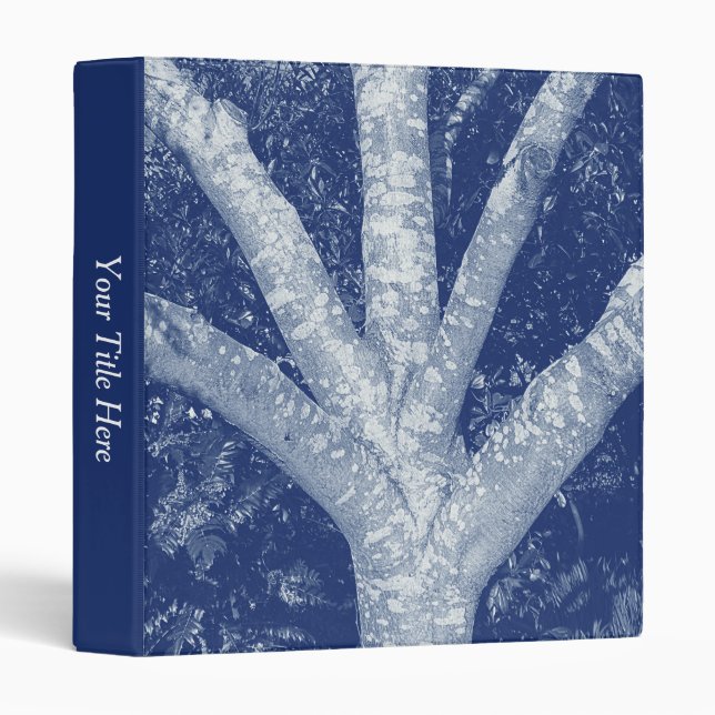 Forked Branches - Cyanotype Effect Binder (Front/Spine)