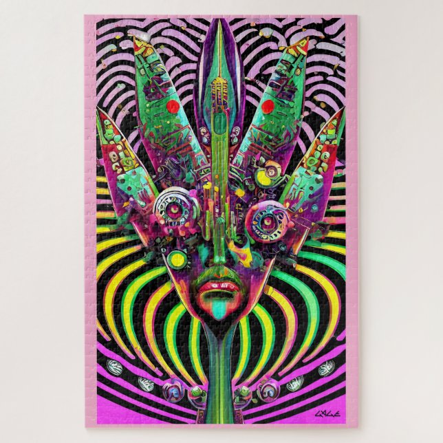 Forked Jigsaw Puzzle (Vertical)