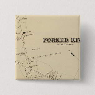 Forked River, New Jersey 2 Inch Square Button