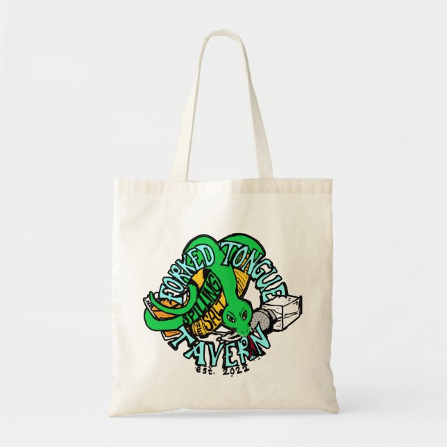 Forked Tongue Tavern tote Bag (Front)