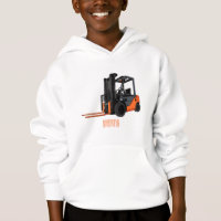 Forklift cartoon illustration