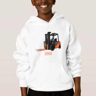 Forklift cartoon illustration