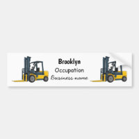 Forklift cartoon illustration