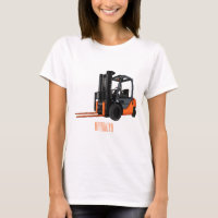 Forklift cartoon illustration