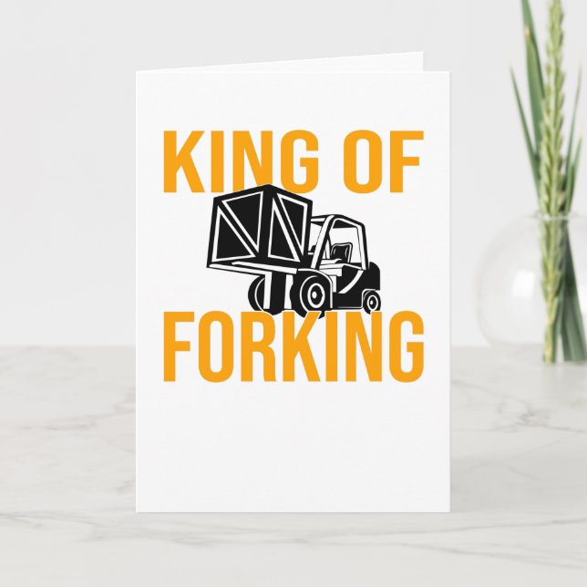 Forklift Driver Forklift Driver Forklift Saying Card (Front)