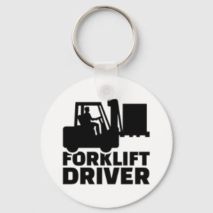 Forklift driver keychain