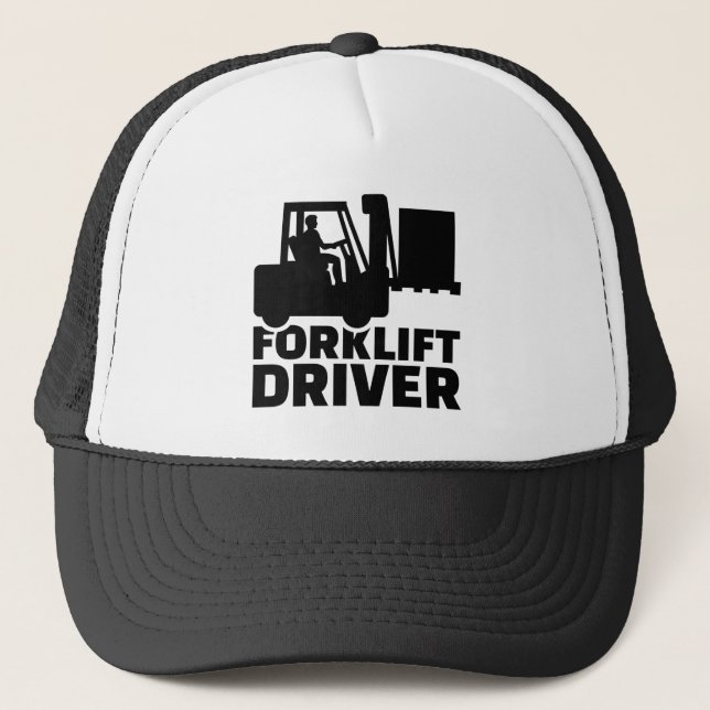 Forklift driver trucker hat (Front)