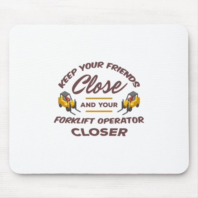 Forklift Friends Mouse Pad (Front)