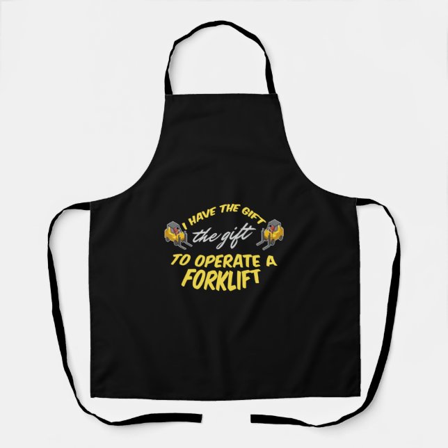 Forklift Gift Apron (Front)