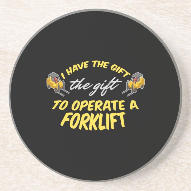 Forklift Gift Coaster (Front)