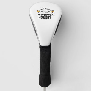 Forklift Gift Golf Head Cover