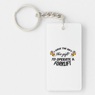 Forklift Gift Keychain