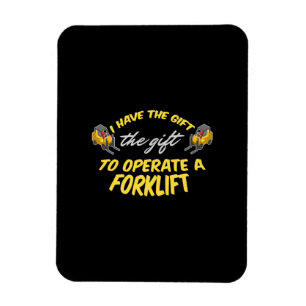 Forklift Gift Magnet