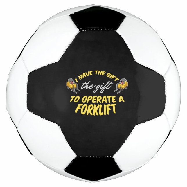 Forklift Gift Soccer Ball (Front)