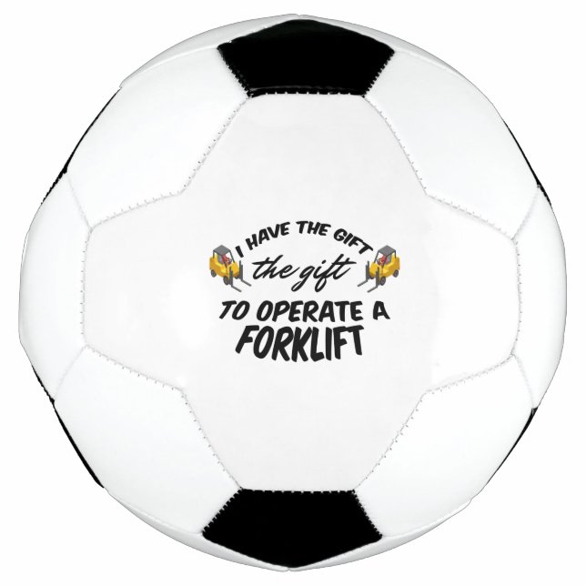Forklift Gift Soccer Ball (Front)